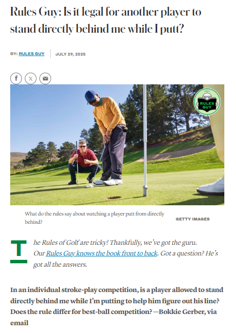 Can You Stand Behind a Putter?