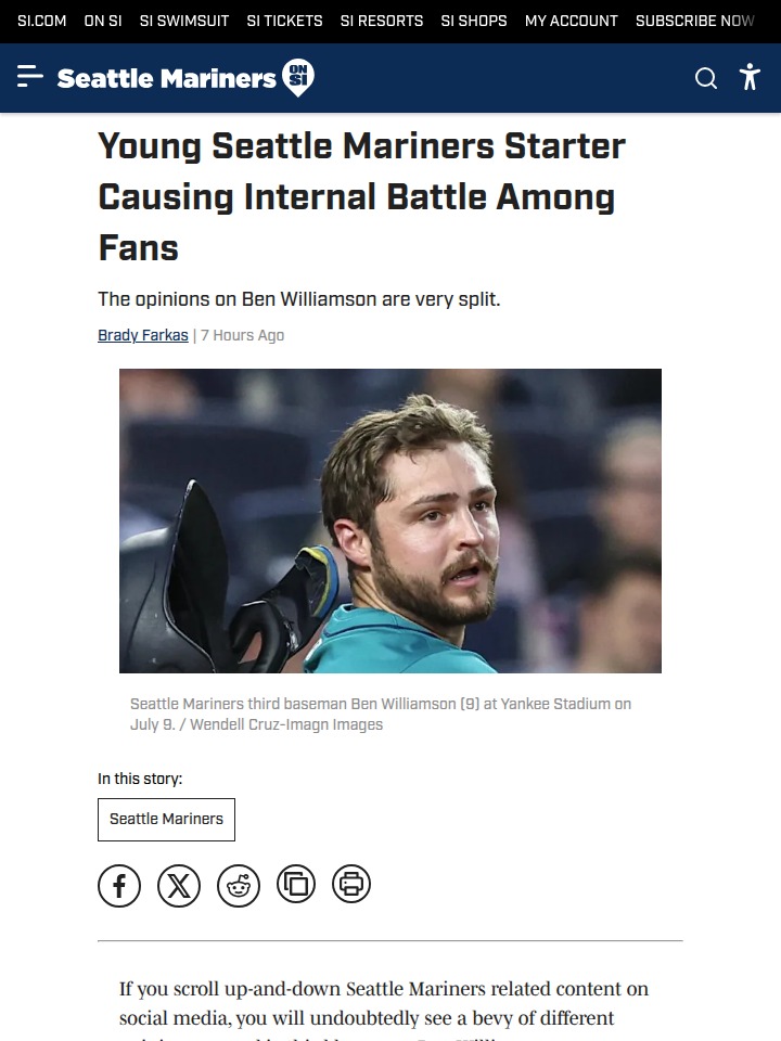 Seattle split: Ben Williamson debate heats up