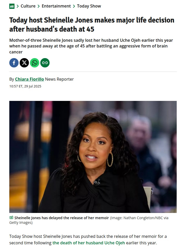 Sheinelle Jones Delays Memoir Again 💔