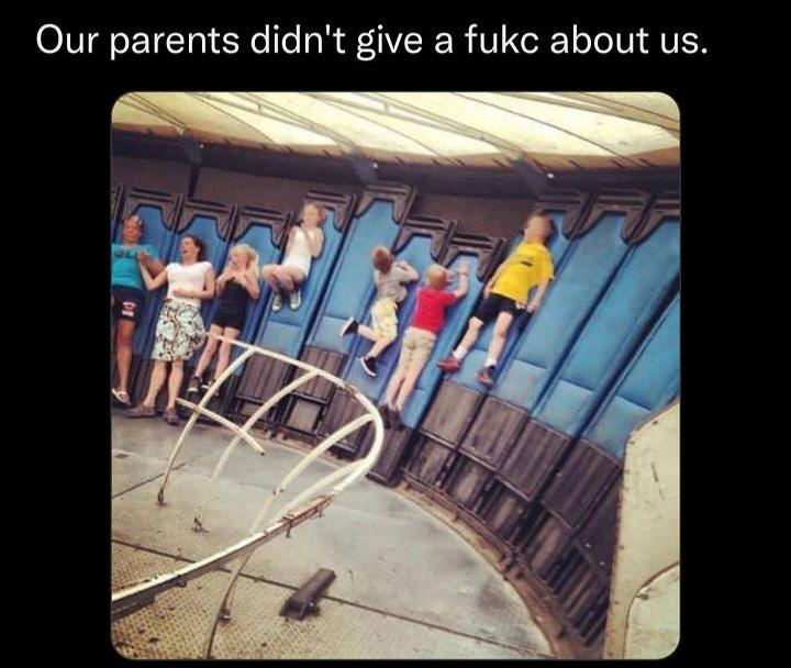 Remember the ride that slammed you into the wall 😂