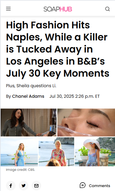 B&B’s Fashion Showdown & Killer Secrets!