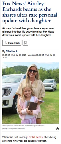 Ainsley Earhardt’s Adorable Mom Moment