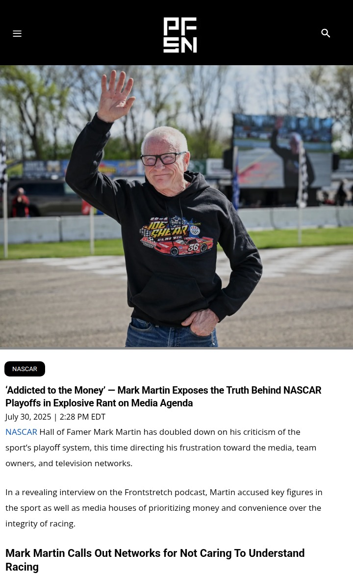 Mark Martin Slams NASCAR Playoff Drama