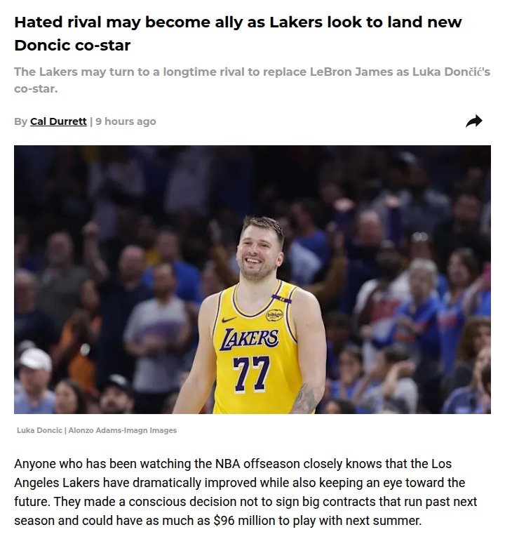 Could Fox Be Doncic’s Perfect Lakers Sidekick?