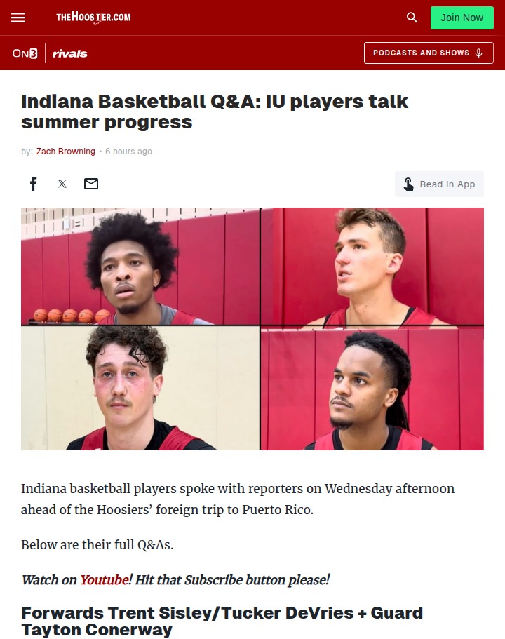 Inside IU basketball’s summer grind