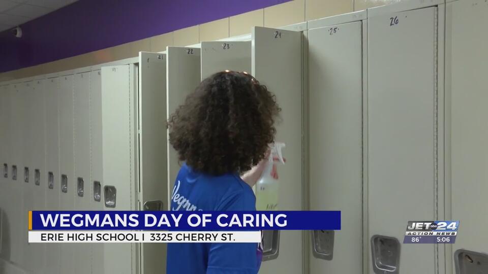Wegmans crew transforms Erie High for fall