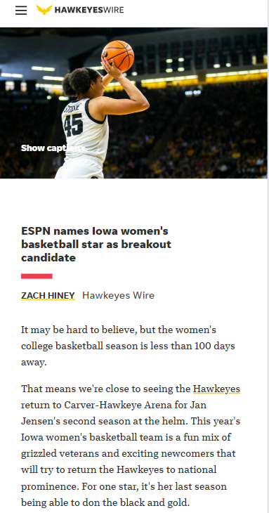 Iowa’s Hannah Stuelke set for a huge season