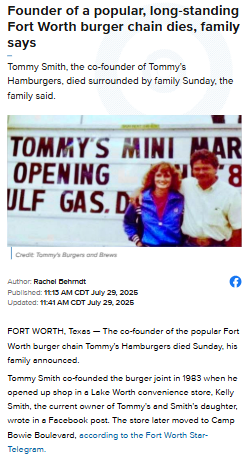 Fort Worth loses a burger legend
