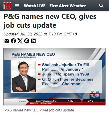 P&G’s New Boss & What It Means for You