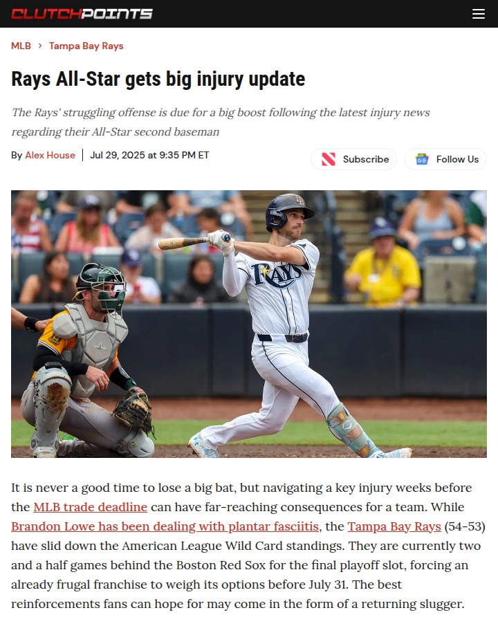 Lowe’s Return: Rays’ Wild Card X-Factor?