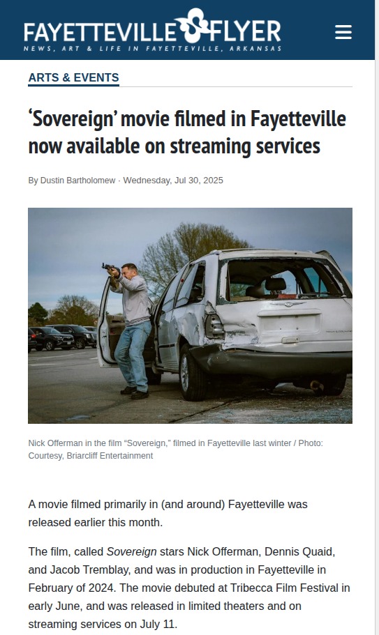 Fayetteville shines in new true crime film
