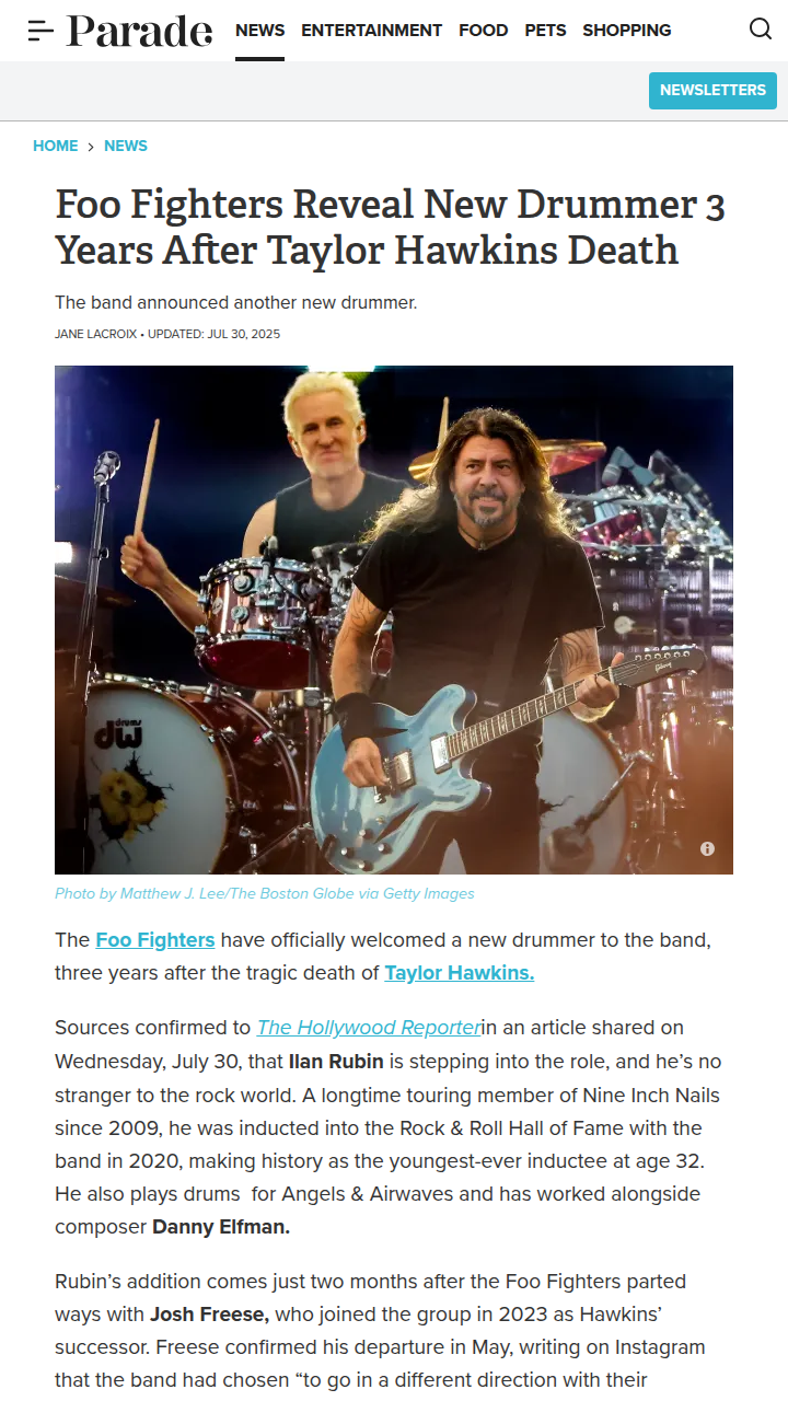 Foo Fighters’ Drummer Switch-Up! 🥁