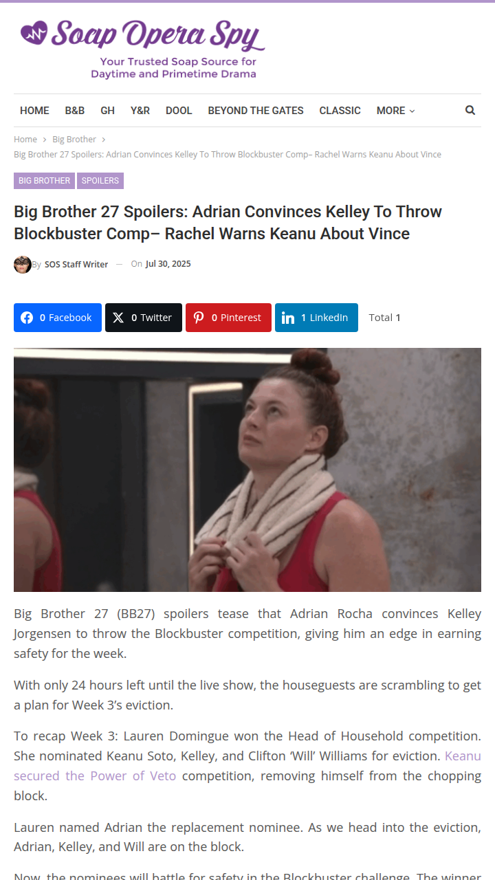 Adrian’s Sneaky Move in BB27 🕵️‍♂️