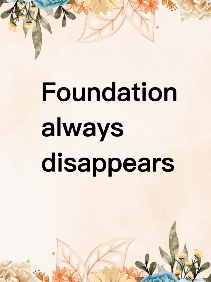 Foundation always disappears right where my glasses sit 😩