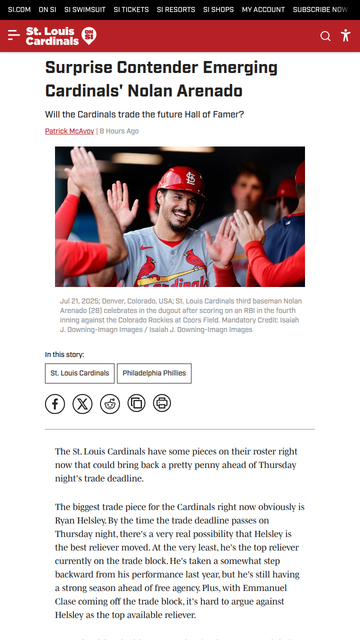 Could Arenado & Helsley Join the Phillies?