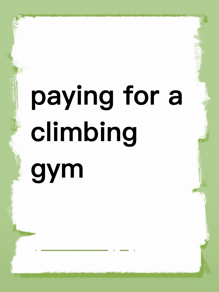 Hot take but…paying for a climbing gym membership was lowkey the best investment I’ve ever made in myself.