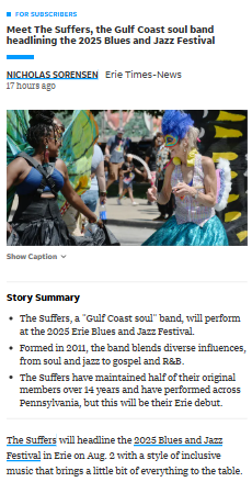 Erie gets a taste of Gulf Coast soul