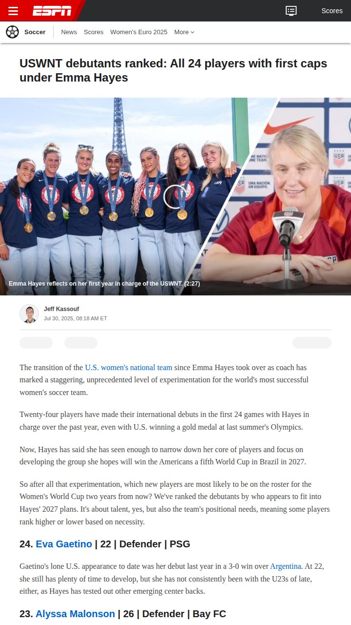 USWNT’s New Faces: Who’s Here to Stay?