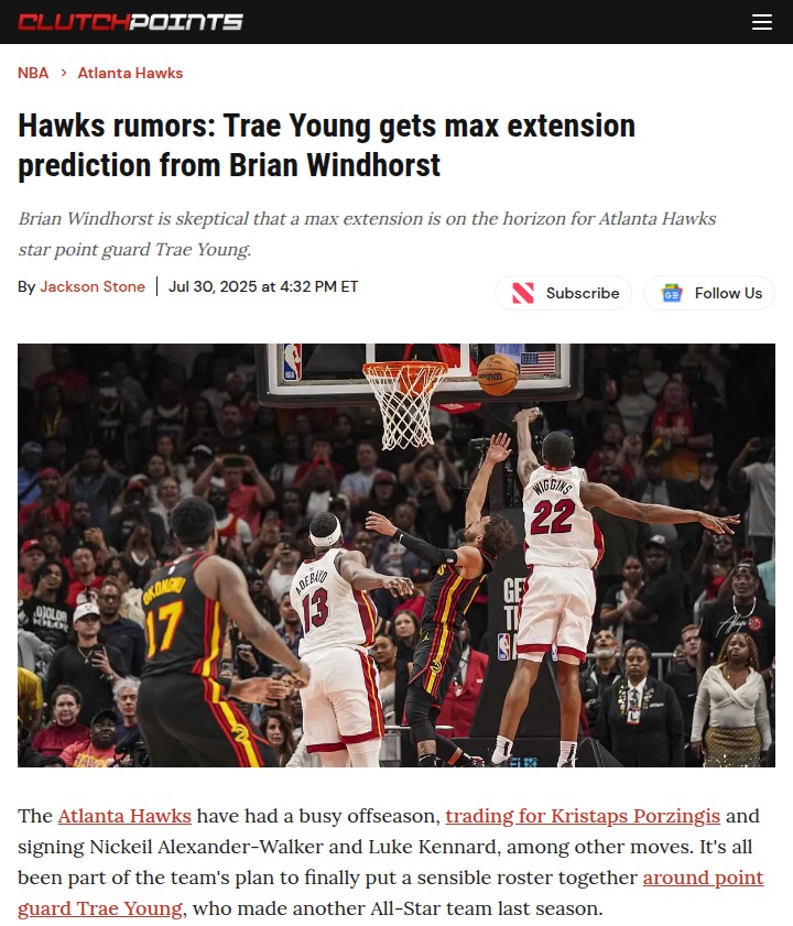 Trae Young’s future: Will the Hawks pay up?