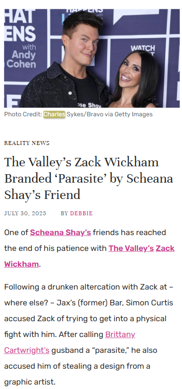 Zack Wickham Called Out as 'Parasite' 🐍