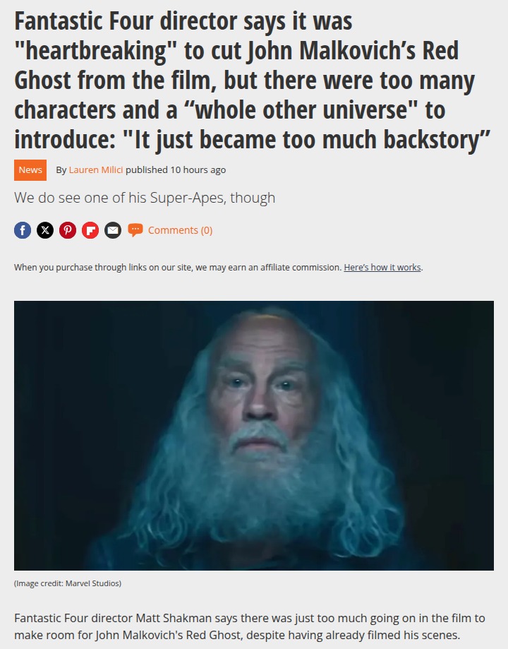 Red Ghost Cut from Fantastic Four?! 😱