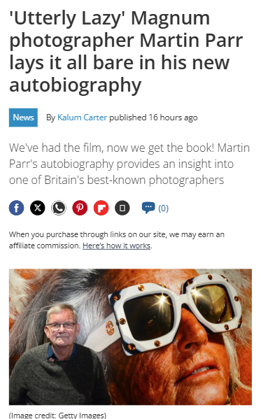 Martin Parr’s “Lazy” Label Sparks Debate 📸