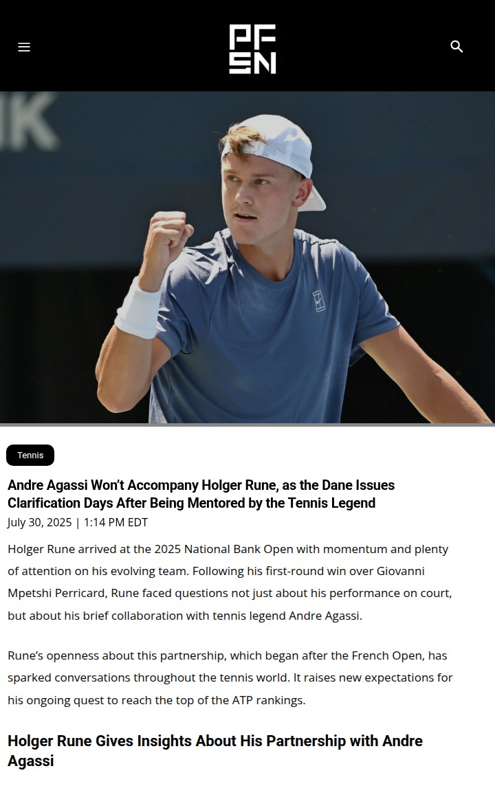 Rune’s Agassi Link: Real Change or Hype?