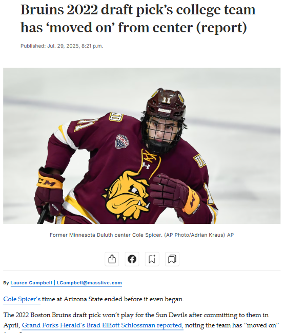 Sun Devils Move On From Bruins’ Spicer