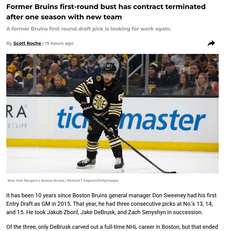 Bruins’ 2015 draft pick saga takes another twist