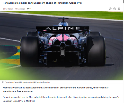Renault’s New Boss: Will It Fix F1 Woes?