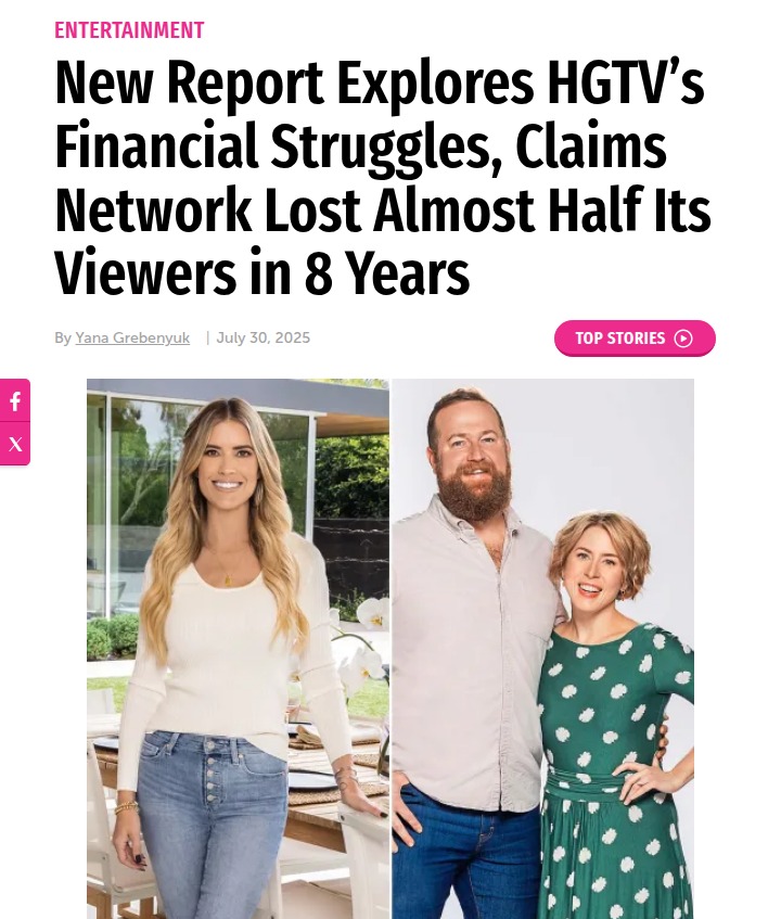 HGTV Viewership Drops—Are DIY TikTokers to Blame? 🏚️