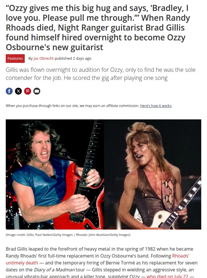 Ozzy’s Guitarist Switch-Up After Rhoads 😱