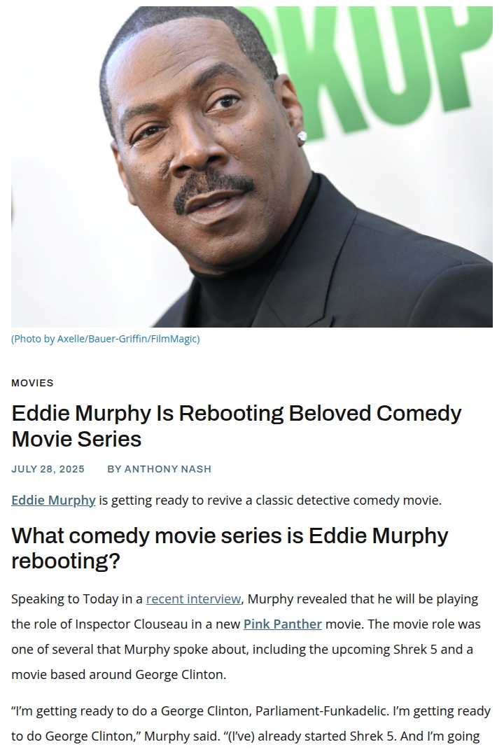 Eddie Murphy as Clouseau?! 🕵️‍♂️