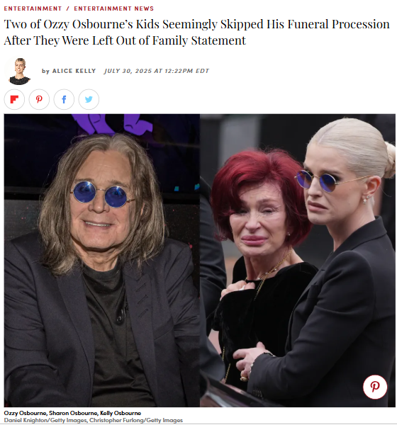 Ozzy’s Funeral Drama: Who Was Missing?