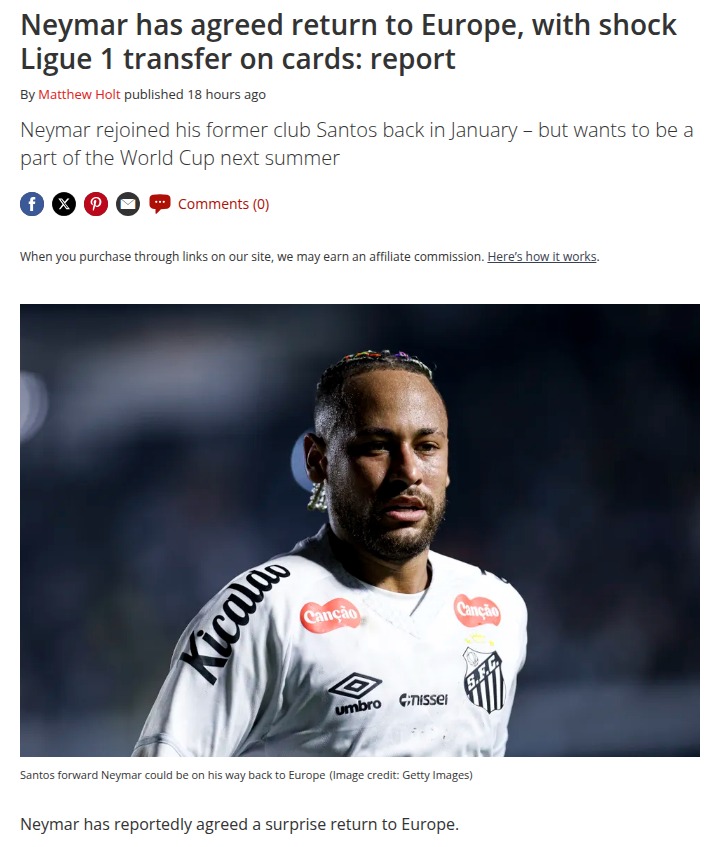Neymar Eyes Ligue 1 Return—But Not PSG?!