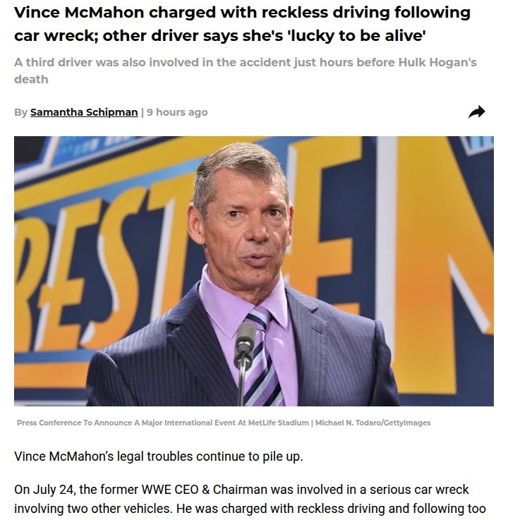 Vince McMahon’s wild crash leaves locals shaken