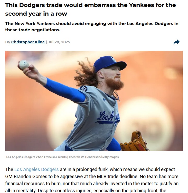 Dodgers-Yankees: May Trade Heating Up?