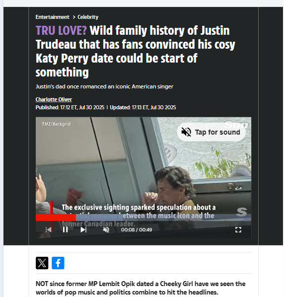 Justin Trudeau & Katy Perry: New Power Couple?