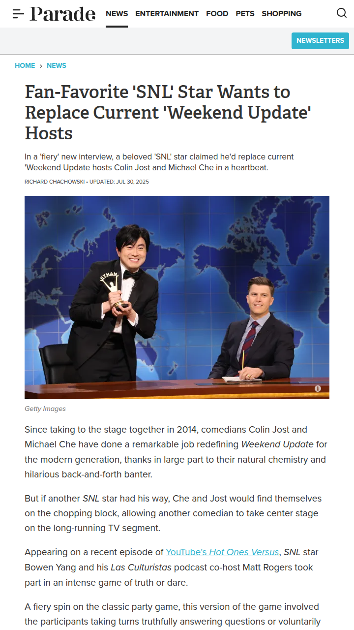 Bowen Yang Wants to Shake Up SNL's Update! 🔥