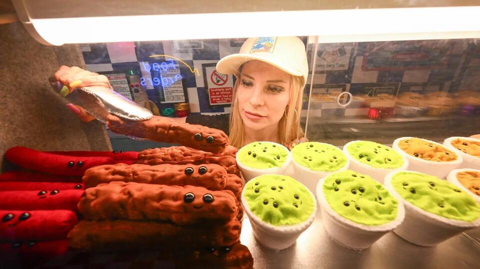 Lucy Sparrow’s Felt Chippy Sparks Debate 🐟