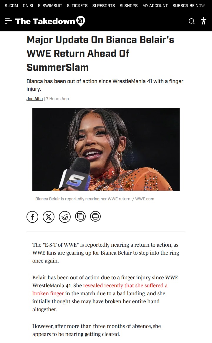 Bianca Belair Nears WWE Comeback!