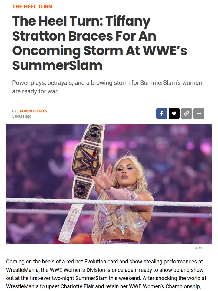 Tiffy Time vs The Storm: SummerSlam Showdown