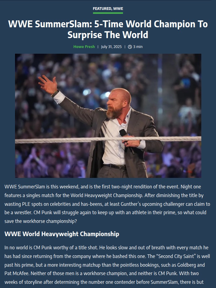 Rollins Cash-In at SummerSlam?