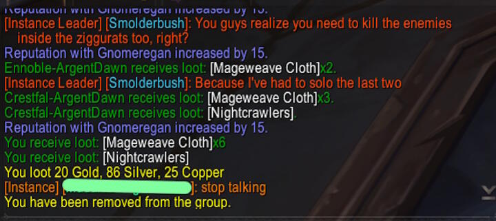 When Knowledge Gets You Kicked in WoW