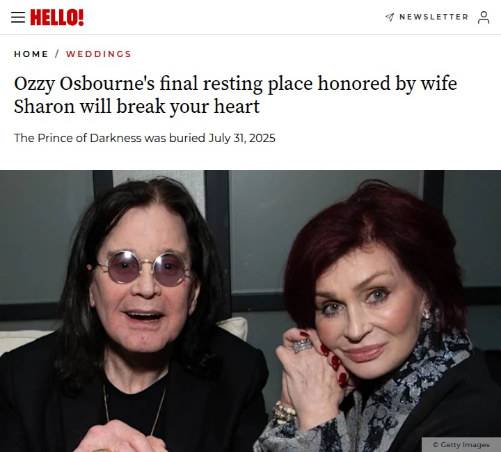 Sharon’s Heartbreaking Ozzy Tribute 💔