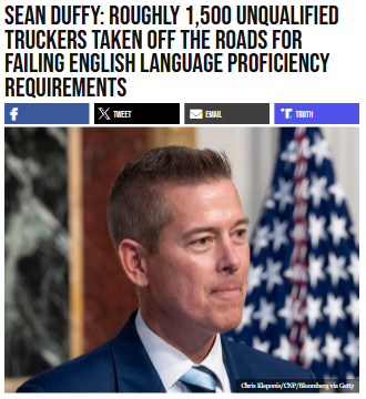 1,500 Truckers Pulled for Failing English Test