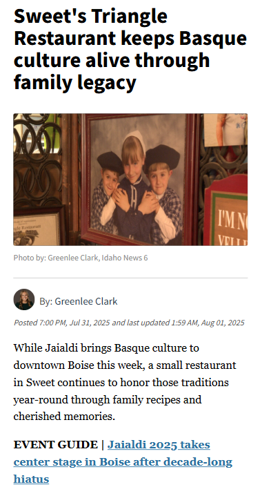 Basque flavors and family memories in Sweet