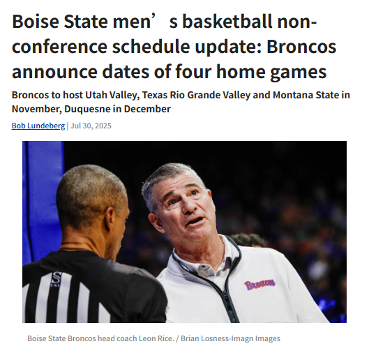 Boise hoops fans: Big home games ahead!