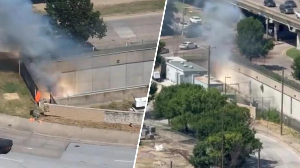 Downtown Dallas train fire disrupts commutes