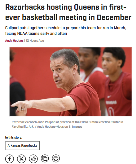 Razorbacks face toughest hoops schedule yet